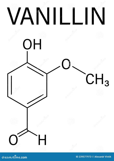 Strukturformel Vanillin