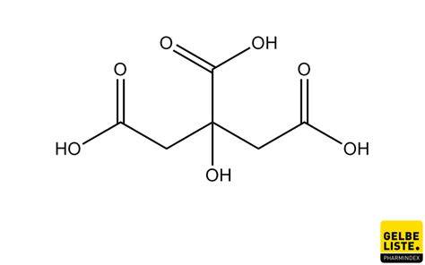 Strukturformel und Anwendung von Citronensäure und Natriumcarbonaten