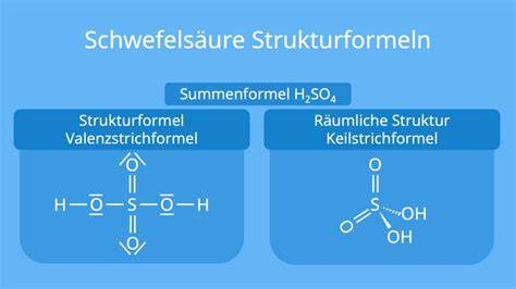 Strukturformel und Eigenschaften von Schwefelsäure
