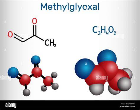 Strukturformel von Methylglyoxal (MGO)