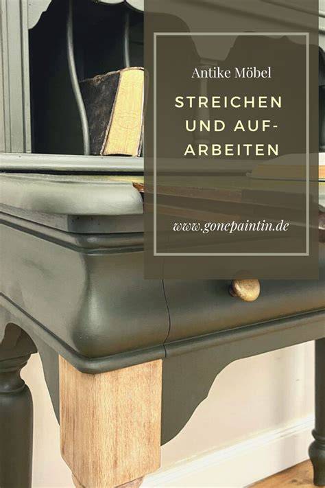 Stuhl vor und nach der Restaurierung mit Kreidefarbe