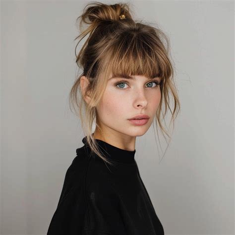 Styling Inspiration: Kupferhaar mit sanften Wellen und Fransenpony