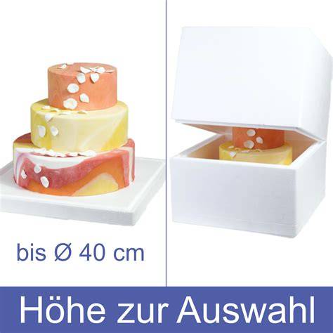 Styroporbox: isolierte Aufbewahrung für Torten