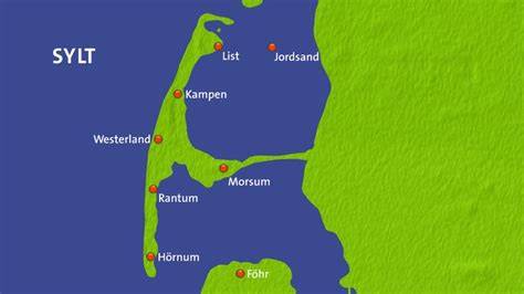 Sylt - Dünen, Inselkarte, maritime Atmosphäre