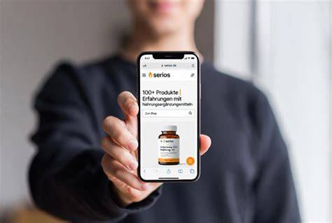 Symbolbild: Online-Shop mit Nahrungsergänzungsmitteln und Warnhinweis