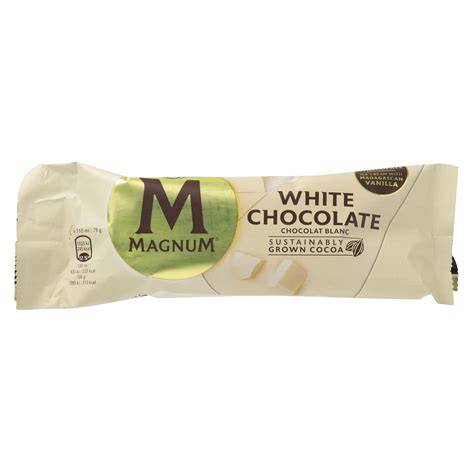 Symbolfoto Magnum Eis weiße Schokolade