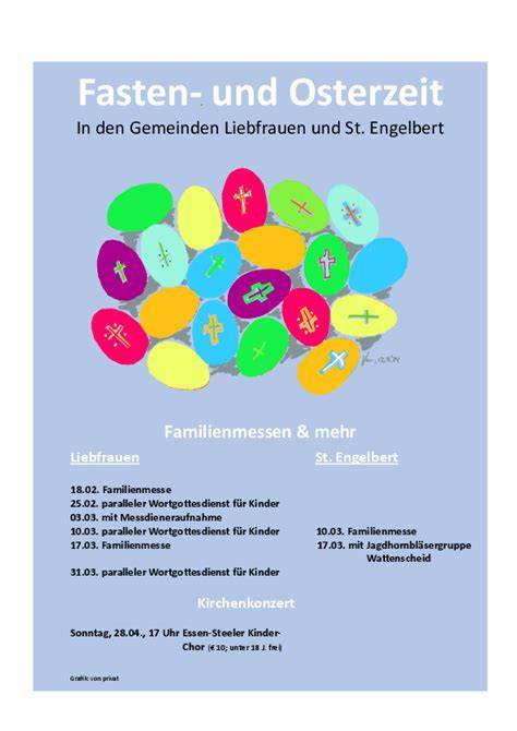 Symbolische Darstellung der Fastenzeit und Osterfest