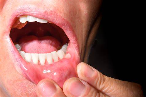 Symptome und optische Merkmale von Aphthen