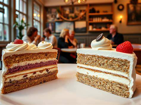Törtchen-Auswahl im Café