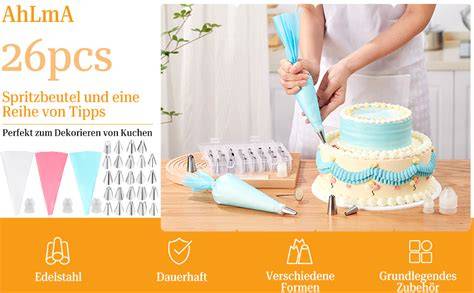 Tüllen für Tortendeko: Rosentülle, Lochtülle, Sterntülle