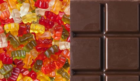 THC-Gummibärchen und Schokolade
