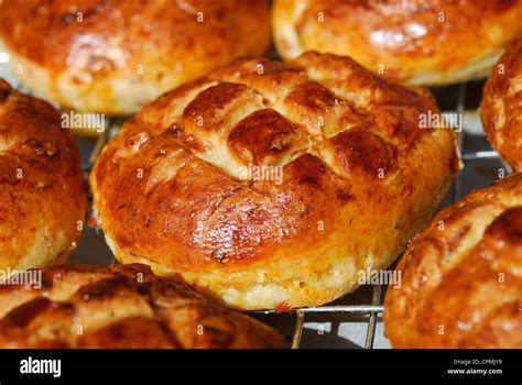 TUC-ähnliche gebackene Cracker auf einem Gitter