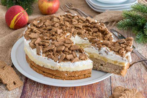 Tabelle der Zutaten für Apfel Spekulatius Kuchen
