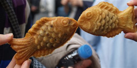 Taiyaki als Eiscreme-Hörnchen serviert