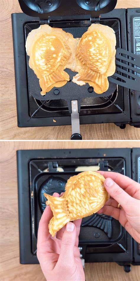 Taiyaki auf der Bratplatte