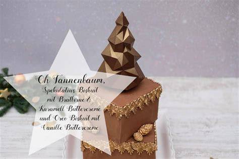 Tannenbaum Biskuit mit Mascarpone-Sahnecreme