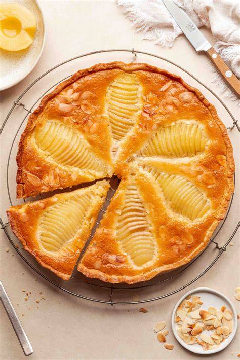 Tarte Bourdaloue mit Birnen