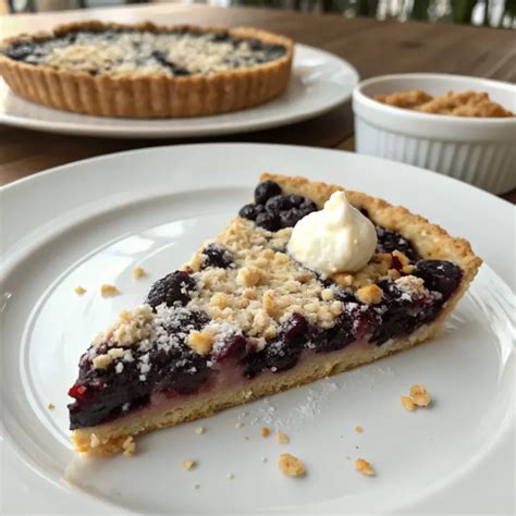Tarte frisch aus dem Ofen mit goldbraunen Streuseln