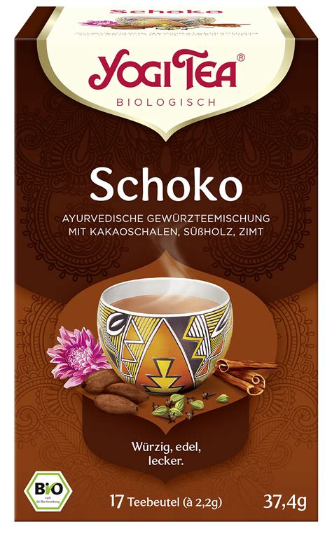Tasse Yogi Tea Schoko mit pflanzlicher Milch