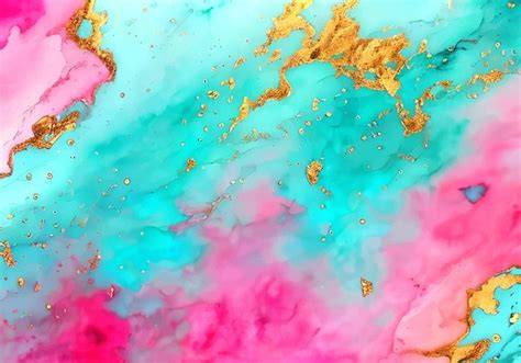 Technik: Bunte Tupfen-Mähne mit Spritztülle (türkis, rosa, violett)