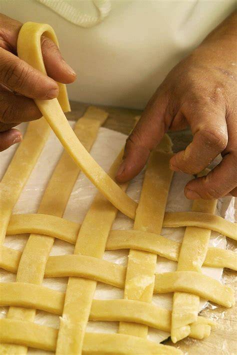 Teiggitter und Deckelvarianten für Pie: Schrittfolge als Fotocollage