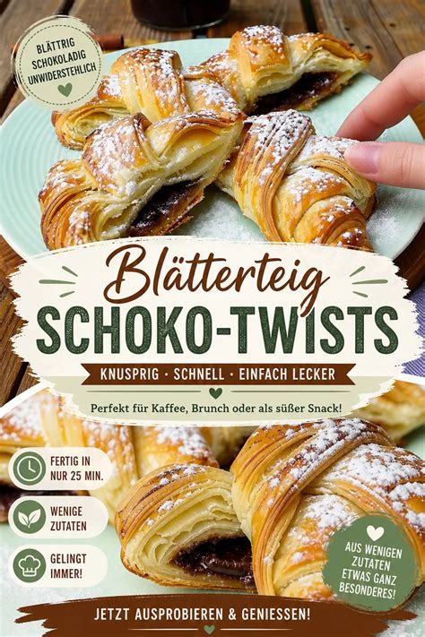 Teigrechteck und zugeschnittene Dreiecke für Croissants