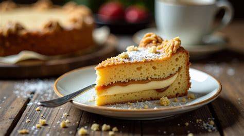 Teigzubereitung für Nougat Streuselkuchen in einer Rührschüssel