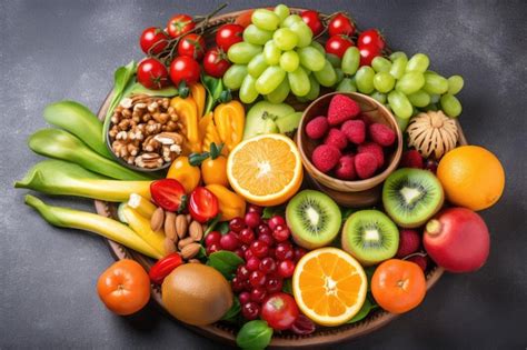Teller mit verschiedenen Marmeladen und frischem Obst