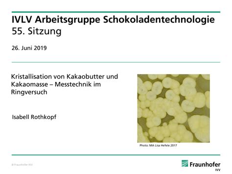 Temperiergerät zur Kristallisation der Kakaobutter