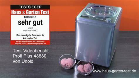 Test verschiedener Eissorten in der Unold Profi Plus