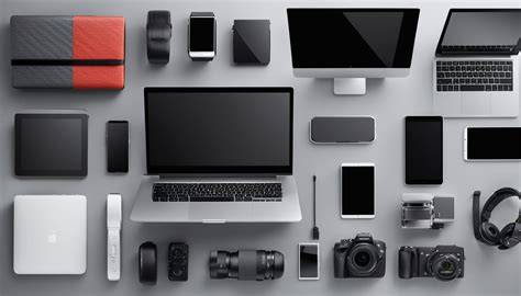 Test-Setup: Vier Geräte nebeneinander, Messmikrofon und Probierbecher