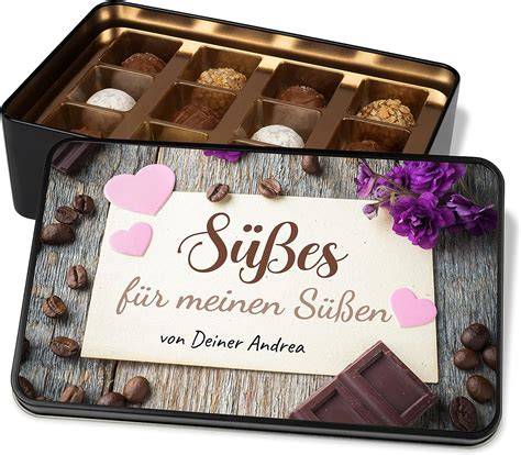 Thema: Personalisierte Pralinen als Geschenk - edel präsentiert