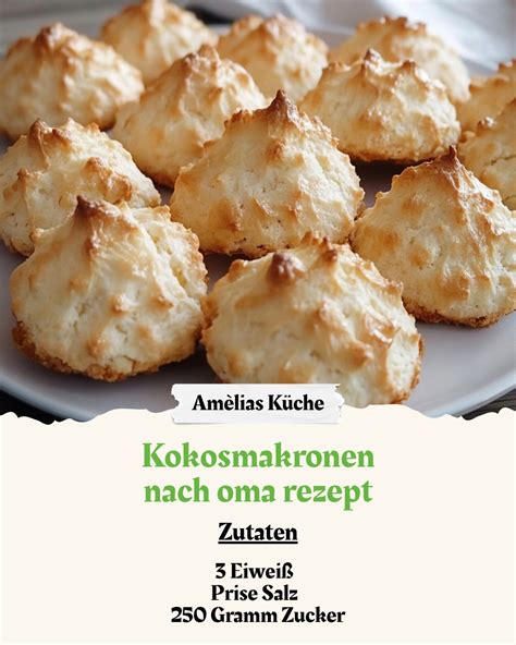 Thema: Zutaten für Kokosmakronen mit weniger Zucker