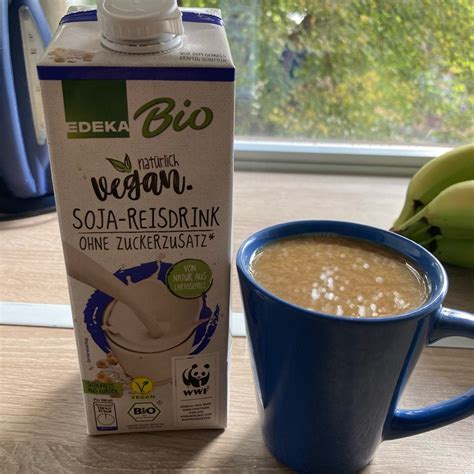 Thematische Darstellung von Sojadrink ohne Zucker und Inhaltsstoffe