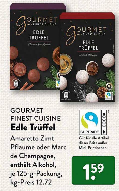 Themenbild: Gourmet-Produkte und Trüffel bei Aldi