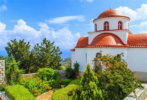 Thymianfelder auf einer griechischen Insel