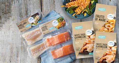 Tiefgekühlter Fisch und Fleischwaren