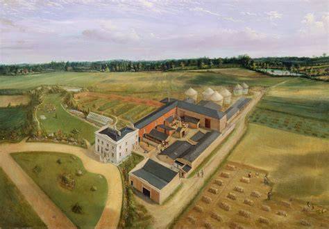 Tiptree Farm: Felder und Kupferkessel