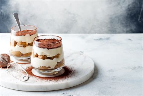 Tiramisu im Glas geschichtet