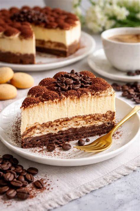 Tiramisu-Cheesecake mit Mascarpone