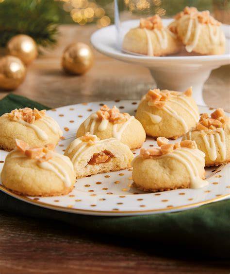 Toffee-Träumchen mit Nussmantel und Karamellfüllung