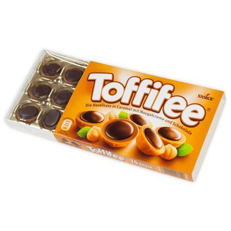 Toffifee Verpackung und einzelne Pralinen