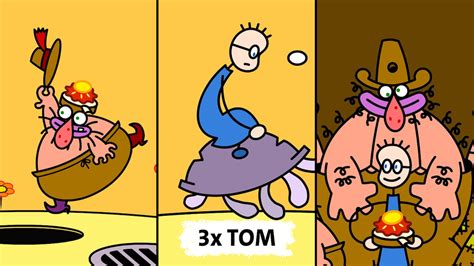 Tom bei einem Abenteuer mit dem Müller und dem „netten Mann“