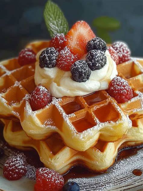 Toppings für frische, fluffige Waffeln