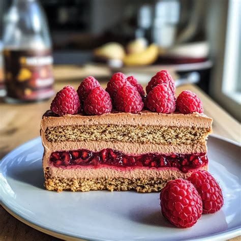 Torte gefüllt mit Mokkasahne und Kirschkompott