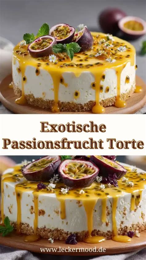 Torte mit Passionsfrucht und Mangofüllung, Schichten im Anschnitt
