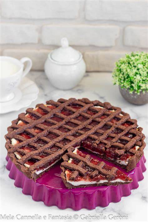 Torte mit Ricotta und Marmelade