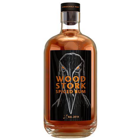 Torte mit Rum und Schokolade, Flasche Wood Stork Spiced Rum