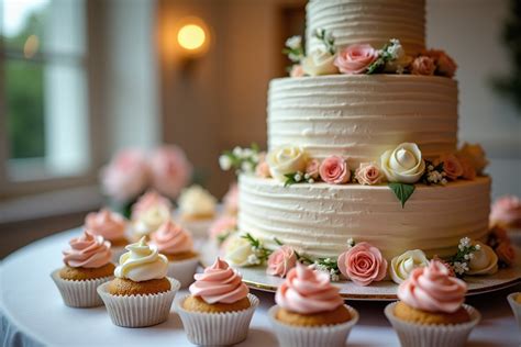 Tortenbeispiele und Cupcakes