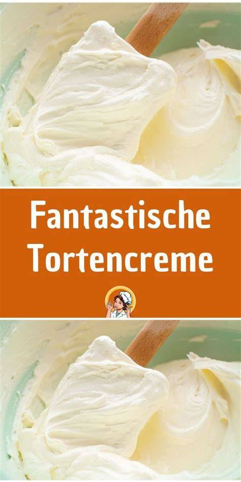 Tortencreme-Zutaten und Schritt-für-Schritt-Zubereitung